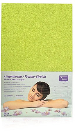 Teqler Housse en tissu éponge Stretch pour table d'ECG citron vert