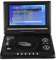 Reproductor de DVD portátil,Pantalla giratoria LCD HD TV de 7pulgadas con lector de tarjetas incorporado para vuelos,viajes por carretera,Soporte DVD,SVCD,VCD,CD,CD-R/RW,Reproductor de DVD(EU)