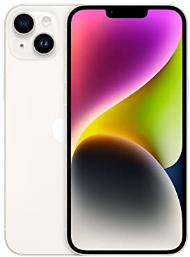 Apple iPhone 14 Plus, 128GB, Starlight - (Renewed)