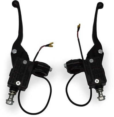 Roller Brems und Kupplungszylinder,Bremskupplungshebel Bremspumpe, Motorrad Lenker 22mm,1 Paar Ydraulisch Hauptbremszylinder mit Handhebel Ersatz für 50cc 110cc 125cc 150cc 250cc