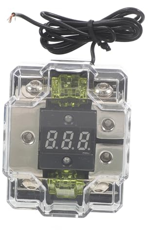 FUNOMOCYA Bloc De Fusibles Audiovisuel Pour Amplificateur Automobile Avec Affichage Numérique Porte-fusible Et Résistant à Usure Pour Gestion