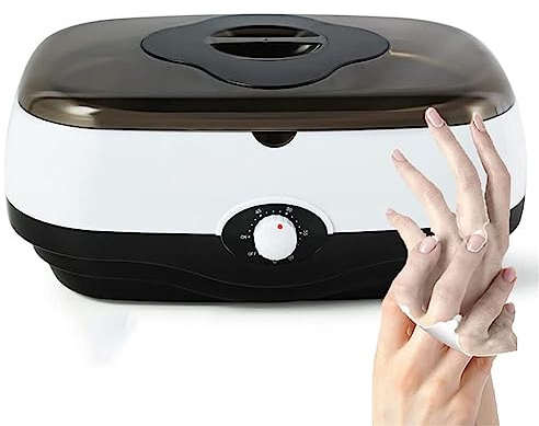 X&Z-XAOY Calentador De Parafina De Gran Capacidad 4L Calentador De Cera Máquina De Parafina para Manos Y Pies Baño De Parafina Ajustable 0-60 °C para El Hogar/salón De Belleza(Black)