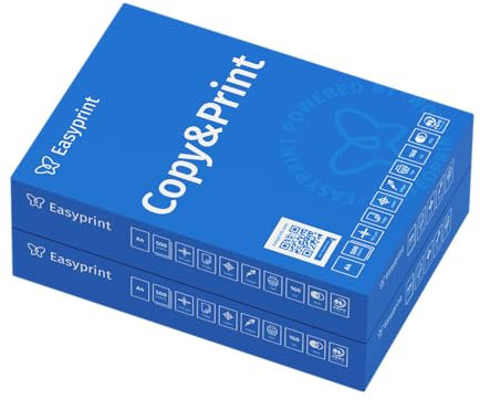 NEU: Easyprint Druckerpapier Kopierpapier 1000 Blatt 2 x 500 A4 Premium Hochweiß CIE 160 Testsieger PEFC Umweltzertifikat