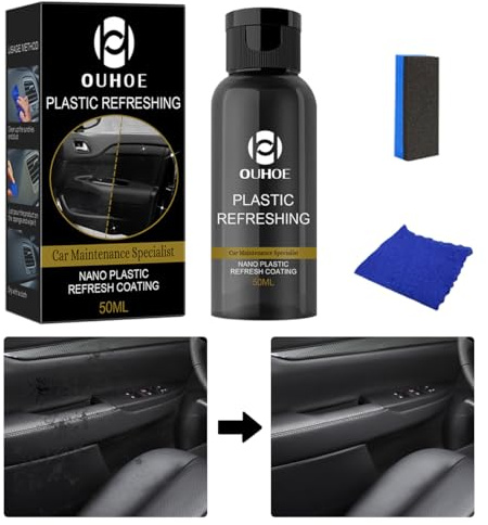 Vexran Cura Plastiche Auto 50 ml – Rinnovatore e Pulitore per Plastiche Interne ed Esterne – Rimuovi Graffi, Protezione UV e Effetto Antipolvere – Trattamento per Plastica, Vinile e Gomma