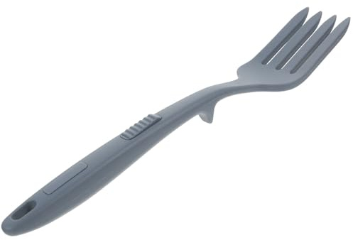 HOMSFOU Forchetta per Cucinare Cibo in Silicone, Forchetta Grande Riutilizzabile, Strumento Multifunzionale per Servire Pasta e Noodles