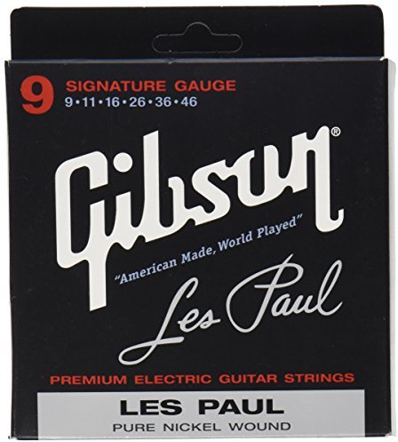 Gibson Les Paul Premium Electric Guitar Strings, Signature Gauge 9-46
