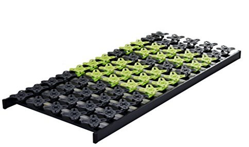 DaMi Teller-Lattenrost Dream Light 100x200 cm, für den perfekten Schlaf, 5 Zonen Lattenrost mit 108 Tellermodulen & Individueller Härteverstellung, Bettrost Lattenrahmen Bettrahmen Tellerrost