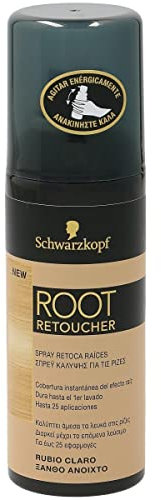 Schwarzkopf Root Retoque Spray de Coloración Color Rubio Claro - 1 Ud de 120ml