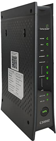 ZyXEL C3000Z Dual-Band 802.11b/g/n Gigabit Modem for CenturyLink (Renewed)