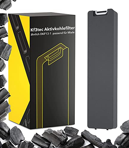 KF3TEC® Aktivkohlefilter ähnlich DKF13-1 bzw. 6485741, passend für Miele Dunstabzugshauben DA 3XXX zb. DA3366 / 3466/3496