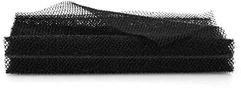 Sibba Net Bath Sponge, African Net Long Bath Net Sponge, Exfoliating Shower Body Scrubber, Elasticity Back Scrubber Skin Smoother for Daily Use (Black), Pack Of 1