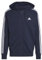 adidas Herren Essentials French Terry 3-Stripes Full-Zip Hoodie, Legend Ink/White, XXL