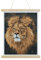 CRYSTAL ART - Set mit Diamant-Stickerei, Handarbeit, zum Basteln und Spielen, Wanddekoration, Thema: Majestätischer Löwe, ab 8 Jahren, 35 x 45 cm