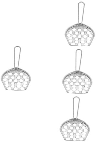 Amosfun 4 Pz Pialla Liangpi Gelatina Arredamento Fagiolo Attrezzo Casa Raschietto per Pasta Fredda Creatore Grattugia Spätzle Raschietto per Tagliatelle Cucina Spatola Acciaio Inossidabile