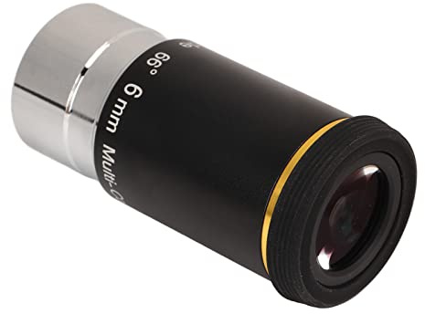 Oculaire de Télescope de 1,25 Pouces, Oculaire Grand Angle de 1,25 Pouces, Oculaire Ultra Grand Angle de 66 Degrés avec Couvercle Anti-poussière, Verre Optique en Alliage