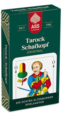 Ass Altenburger FSC Schafkopf/Tarock, fränkisches Bild in Faltschachtel, White