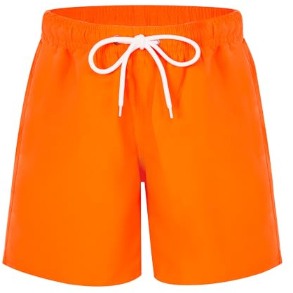 Boys Swimming Shorts Quick Dry Mesh Lining Kids Swimming Trunks 13-14 Years