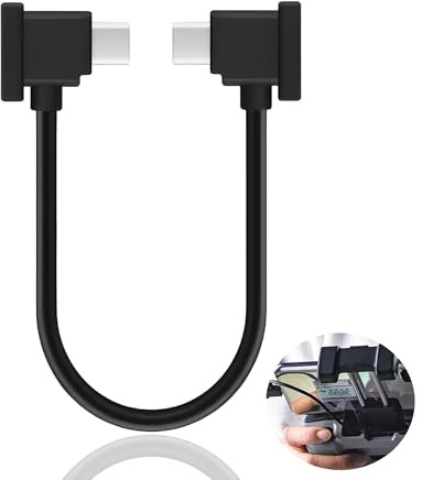 USB-C till USB-C OTG-datakabel, USB-dubbelriktad adapter, drönartillbehörsset, kompatibel med DJI Mini 2, Mavic 3, Air 2S, Mavic Air 2 fjärrkontrollkabel, OTG-RC-Phablet-förlängningskabel (30 cm)