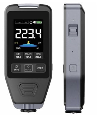 Moisture Meter, Car Paint Thickness Gauge Electroplate Metal & Putty Powder Coating For