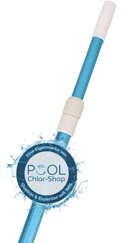 Duraol Perche télescopique en 2 Parties I Perche télescopique en Aluminium de 1,8 m à 3,6 m I Perche de Piscine pour aspirateur de Piscine Manuel & épuisette de Piscine I Système de Serrage Rotatif