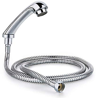 Chrome - Cabezal de ducha para el cabello, rociador para salón, peluquería, lavabo