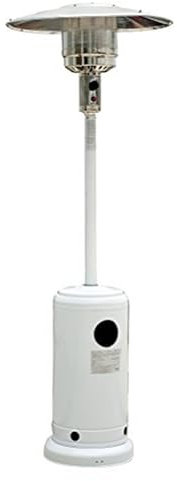Outsunny Gasheizer für den Außenbereich, für Terrasse, Weiß