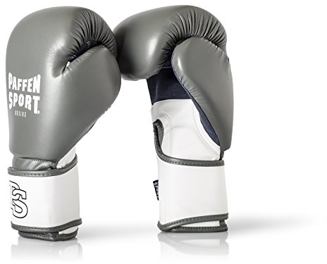 Paffen Sport «FIT» Boxhandschuhe für das Training; grau/weiß; 12UZ