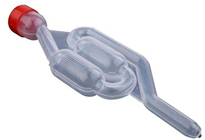 Bubbler, Barboteur Fermentation, Kit de tubes de fermentation, avec Couvercle, Fermentation Transparent, pour fermentation de brassage et vin 17cm
