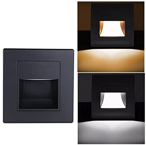 Luz De Escalera Empotrada, Luces De Escalón Empotradas De Color Blanco Cálido Y Suave, Luces De Ladrillo Exteriores, Luz De Pared, Lámpara LED Para Camino De Jardín Interior, Luces De Escalón Para Int