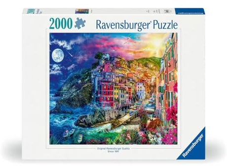 Ravensburger Colourful Cinque Terre Italy 2000 Piece Jigsaw Puzzles for Adults and Kids Age 12 Years Up