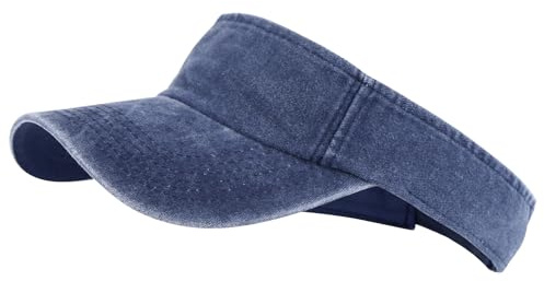 MK MATT KEELY Solskärm hatt sport justerbar baseballkeps med utomhus UV-skydd för kvinnor män, Retro blå, one size