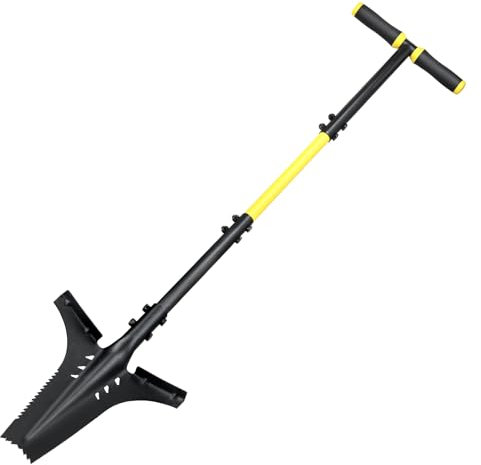 Jardineer Root Shovel, Garden Shovels for Digging, Transplanting, Planting, Weeding, All-steel Durable Hand Gardening Tool