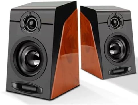 Uxsjakjsd Altavoces para PC, HiFi, Graves Profundos, Volumen Ajustable, Plug and Play, para TV, Ordenadores, Portátiles y Teléfonos
