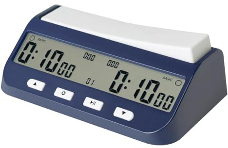 Uxsjakjsd Horloge D'Échecs, Chronomètre D'Échecs Spécifique à la Compétition, Horloge D'Échecs Électronique Numérique Portable à Grand Écran.