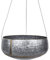 Creative Co-op Metal Hanging Planter, Grey and Gold, 11.25 Round