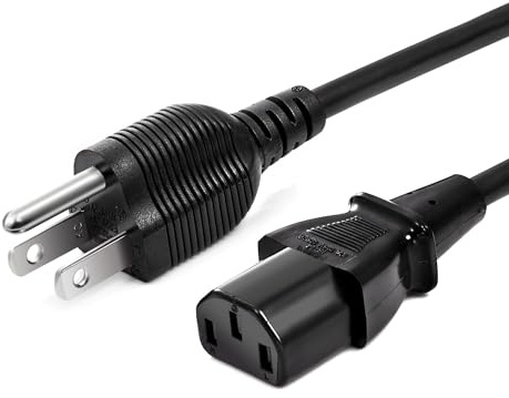 Chanzon UL Listed Monitor Power Cord 10ft Personal Computer PC 10A 125V Vizio 3 Prong for Plasma bravia uhd Smart TV, Supply Plug Replacement (IEC320C13) Universal Ac Cable