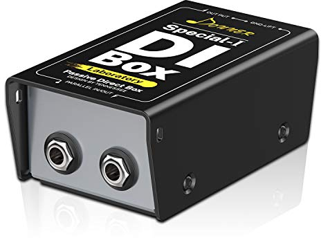 Donner Professional Hochleistungs-Passiv-DI-Box-Einheit Hum Eliminator 1/4-Zoll-Instrumenten-Direktbox zu Symmetrischem und Unsymmetrischem XLR (Special-Ⅰ)