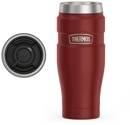 Thermos SK1005MR4 Stainless King Tumbler, 16 Ounce, Matte Red