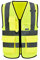AYKRM Plusieurs couleurs 7 Poches de Classe 2 Gilet de sécurité Jaune gilet haute visibilité homme Devant avec des Bandes réfléchissantes Unisexe