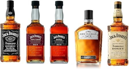 Jack Daniel´s 5er Super Box (Jack Daniel´s Bonded 0,7l + Jack Daniel´s Triple Mash a 0,7l + Jack Daniel´s Gentleman a 0,7 +Jack Daniel´s Honey a 0,7l 35% Vol. + Jack Daniel´s 40% Vol.