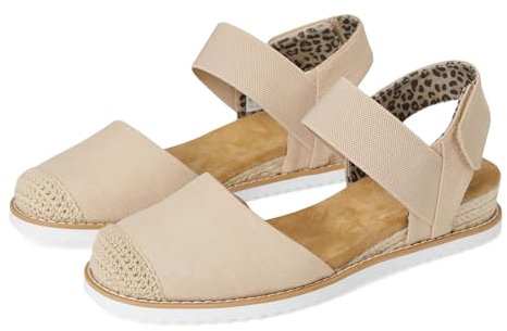 Skechers Damen Bobs Desert Kiss - Sun Shining Sandal, Natürlich, 39.5 EU