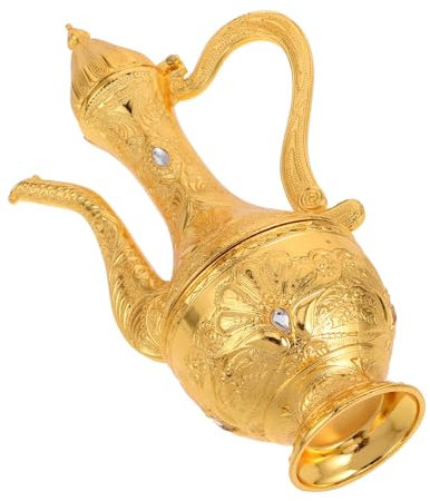 PRETYZOOM Brocca Di Vino Bollitori Di Vino Contenitore Del Vino Vasi Da Vino Retrò Bollitore Per Vino Vintage Contenitori Di Vino Bollitori in Lega Retrò Lega Di Alluminio Golden