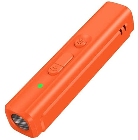 High-Tech Place Répulsif à ultrasons pour Chien N11 avec Lampe de Poche UV (Orange)