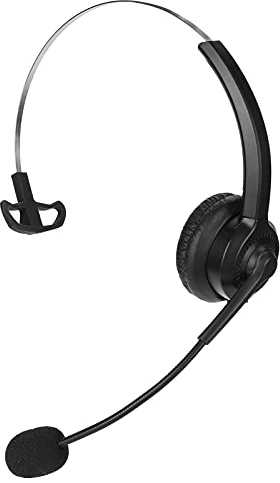 Ausla Telefonheadset med Mikrofon, ABS-material, Justerbart Pannband, Klart Ljud, Idealiskt för Kontorskommunikation
