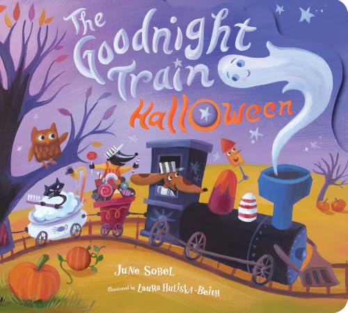 Goodnight Train Halloween: A Cozy Bedtime Book for Celebrating Halloween Featuring Friendly Ghosts, Costumes, and Jack-O-Lanterns (The Goodnight Train, 4)