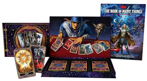 The Deck of Many Things – inkluderar The Book of Many Things (D&D-expansionsbok), Card Deck of Many Things om 66 kort + referensguide för kort