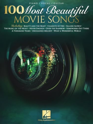 100 Most Beautiful Movie Songs | Piano/Vocal/Guitar Songbook | | Sheet Music for Iconic Film Themes | Easy Arrangements for All Skill Levels | Popular Movie Music