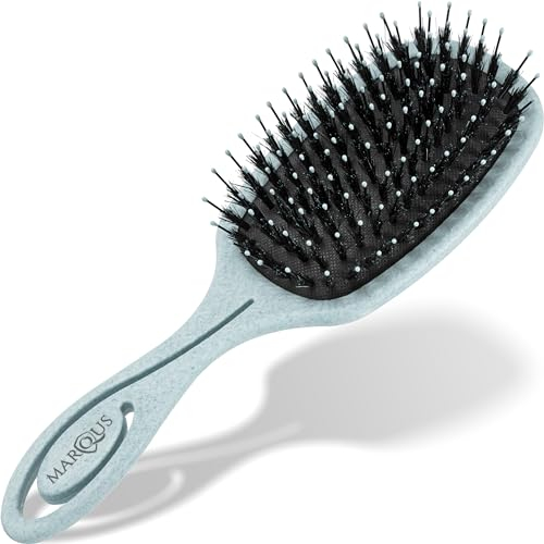 Spazzola con setole di cinghiale – Districante professionale con pad ergonomico, ideale per ogni tipo di capelli. Setole naturali per una cura delicata e risultati perfetti