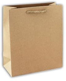 Clairefontaine - 28800-3Cpack - Un lot de 6 sacs cadeaux adulte - Formats moyens 21,5x10,2x25,3cm - Kraft uni - Qualité supérieure, résistant :210g - idéal pour : livre, jeux, petits coffrets