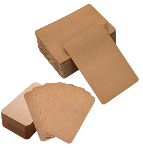 150 Pieces of Kraft Cardboard, Creative DIY Cards, Cardboard for Handicrafts, Can Be Used to Make Greeting Cards, Invitation Cards, and Thank You Cards